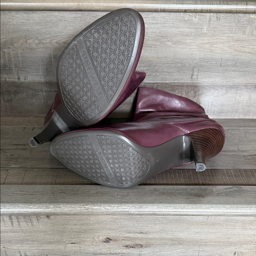 Nine West Wine Slouch Wedge Ankle Boots - Picture 6 of 7